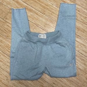 Natural state cotton fleece weave joggers sweatpants